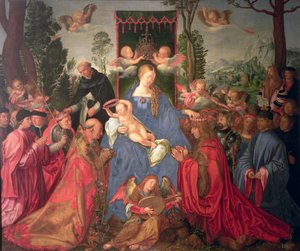 Gül Çelengi Altarpiece, 1600 by Albrecht Dürer